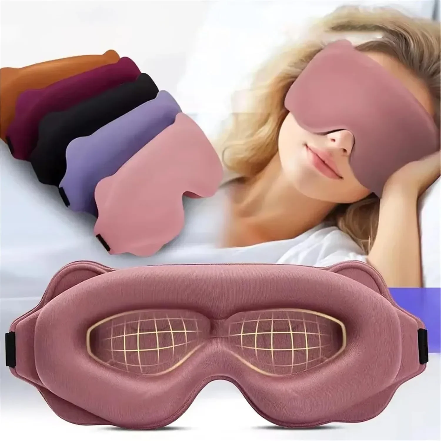 3D Printing Mask - Maska do spania 3D, blokująca światło,