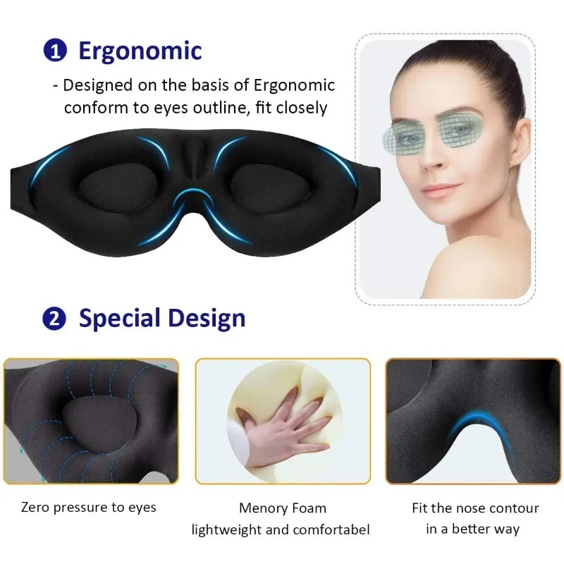 1 szt. Maska do spania 3D z ko – 3D Printing Mask recenzja i cena