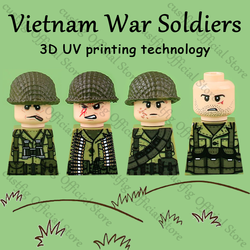 WW2 Figurki żołnierzy Broń 3D  – 3D Printing Lego Bricks recenzja i cena